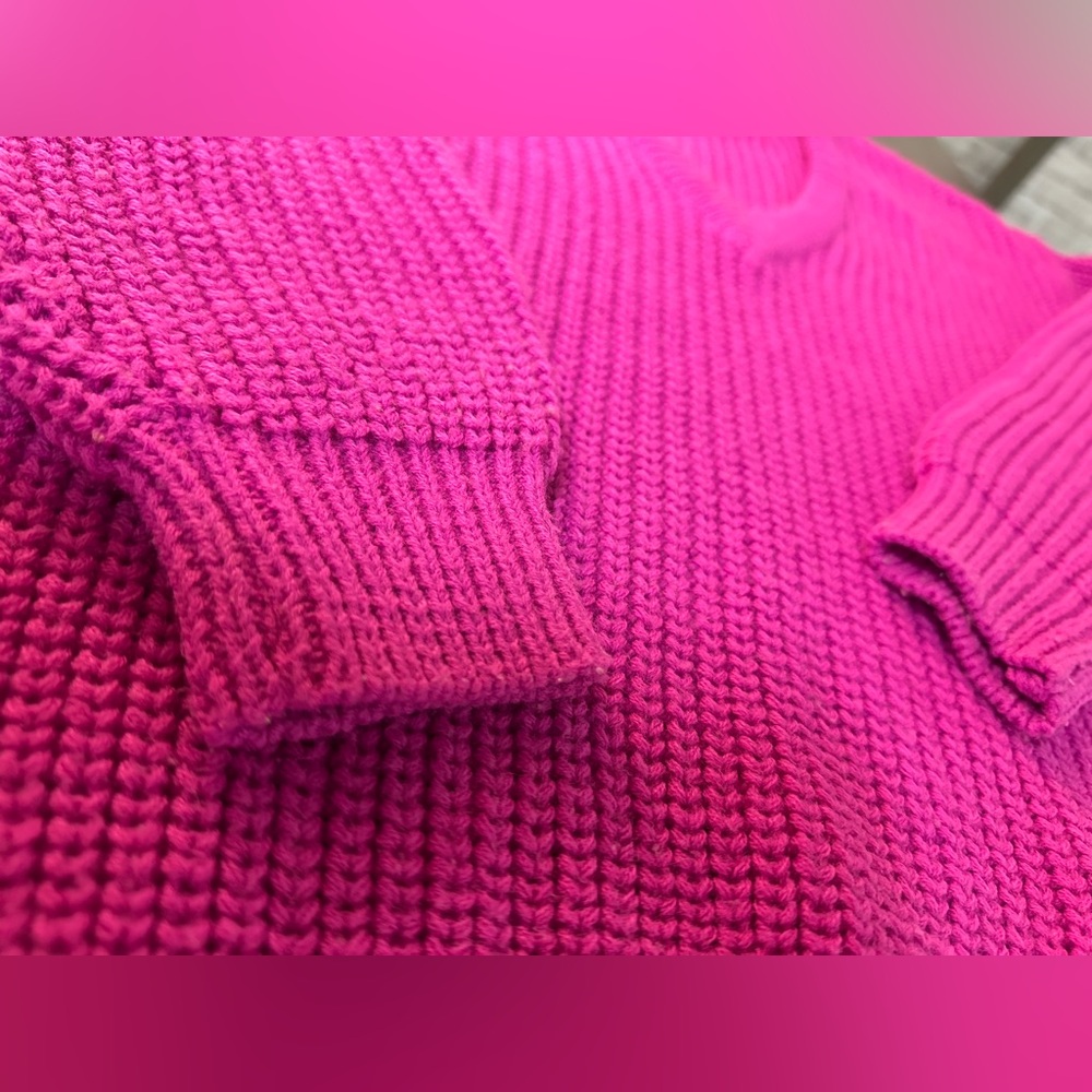 Bliss Fuchsia Knit Sweater - Picture 2 of 5